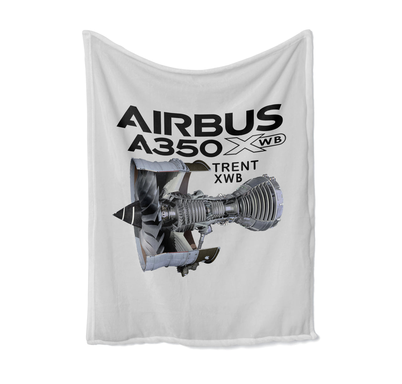 Airbus A350 & Trent Wxb Engine Designed Bed Blankets & Covers