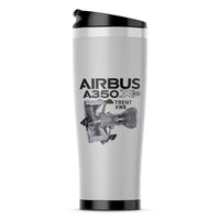 Thumbnail for Airbus A350 & Trent Wxb Engine Designed Stainless Steel Travel Mugs