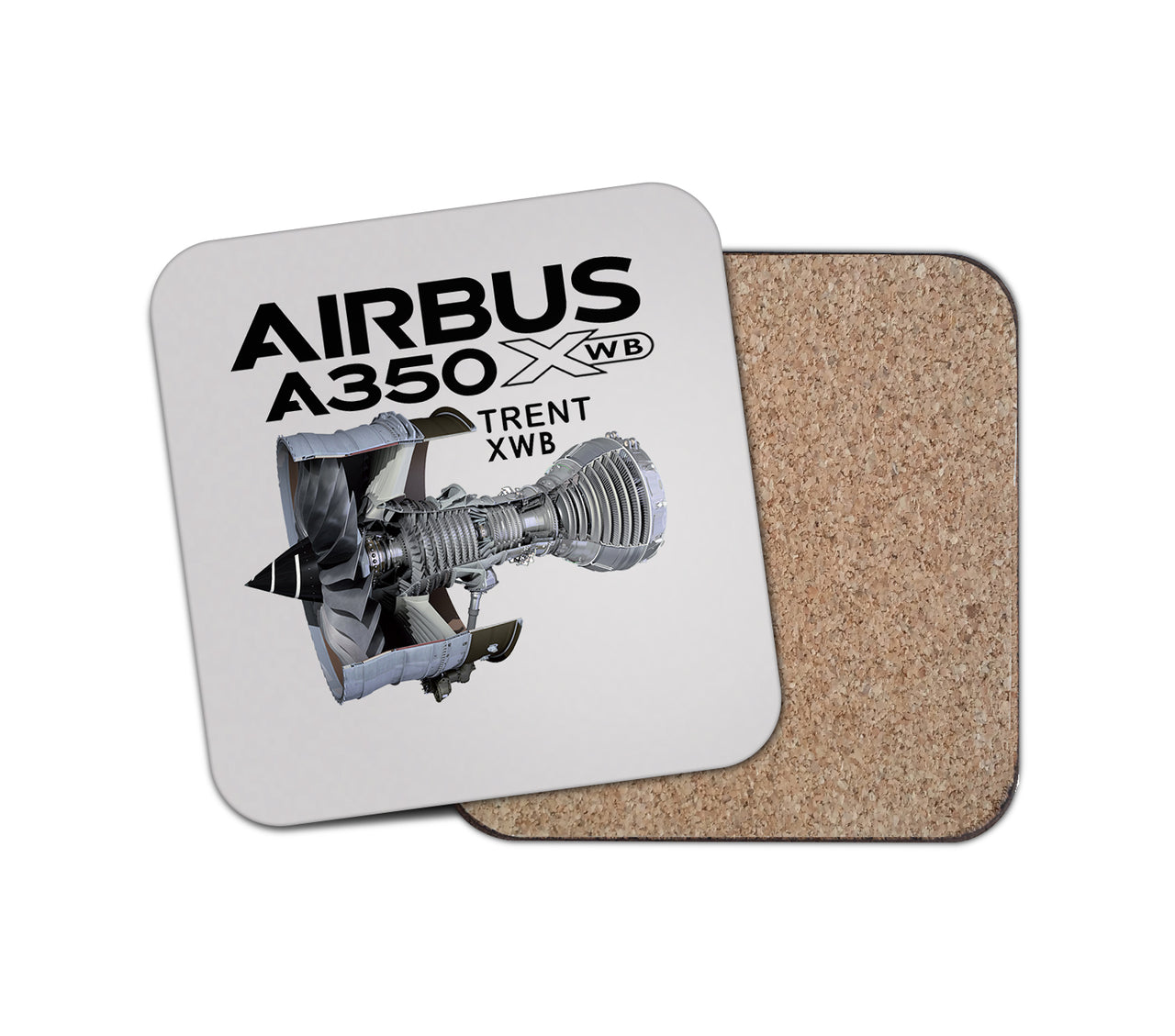 Airbus A350 & Trent Wxb Engine Designed Coasters