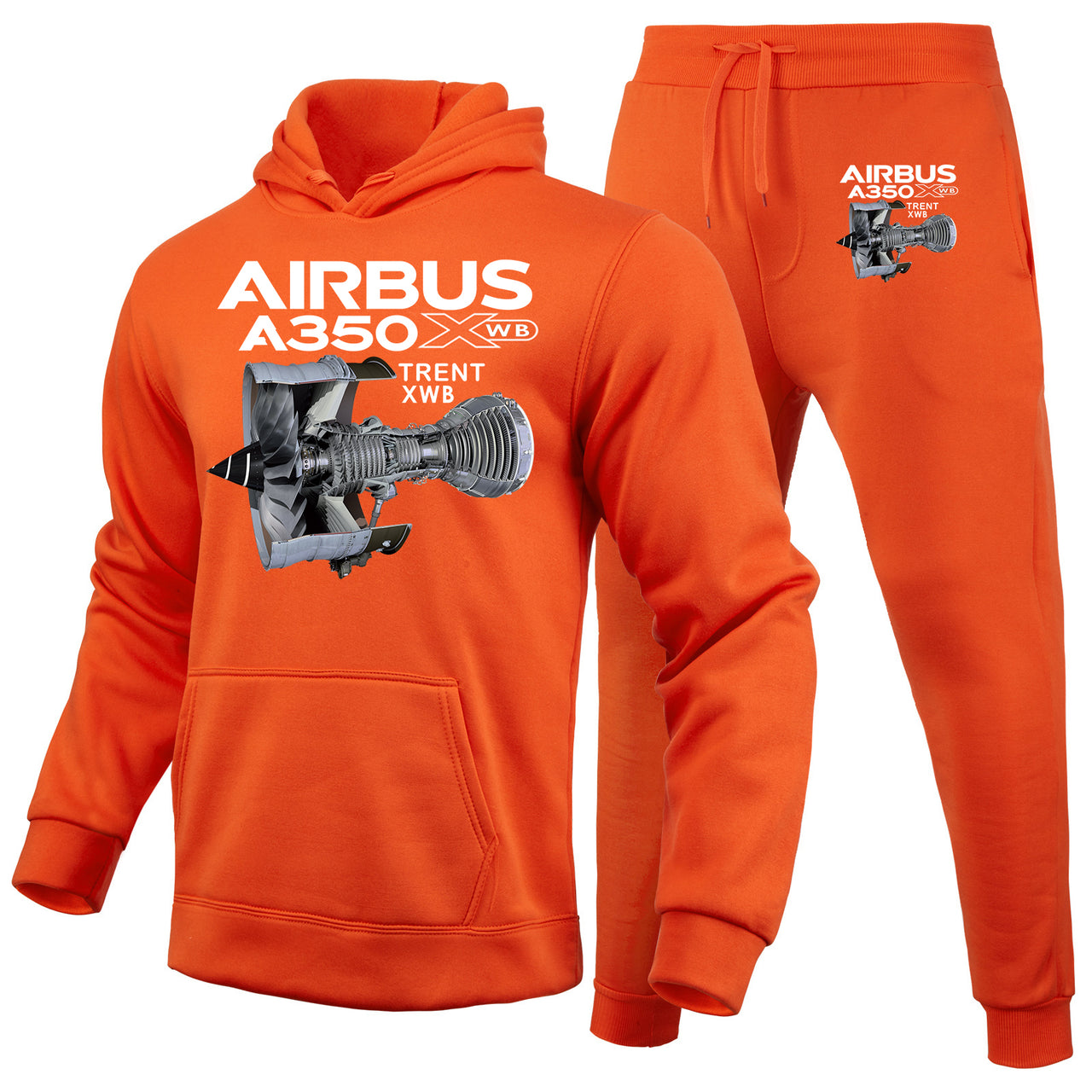 Airbus A350 & Trent Wxb Engine Designed Hoodies & Sweatpants Set
