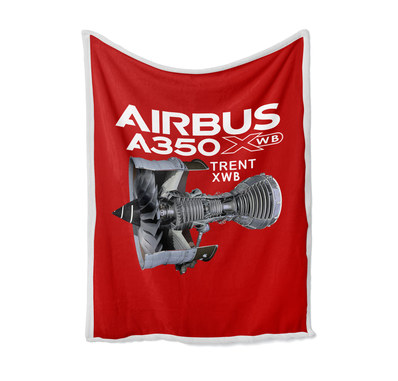 Airbus A350 & Trent Wxb Engine Designed Bed Blankets & Covers
