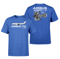 Thumbnail for Airbus A350 & Trent WXB Engine Designed Double-Side T-Shirts