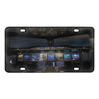 Thumbnail for Airbus A380 Cockpit Designed Metal (License) Plates