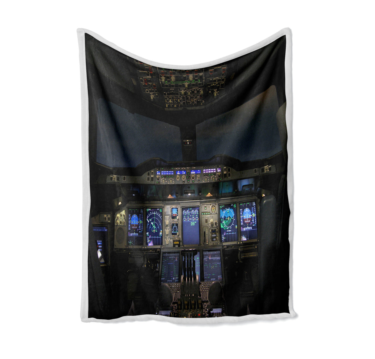 Airbus A380 Cockpit Designed Bed Blankets & Covers