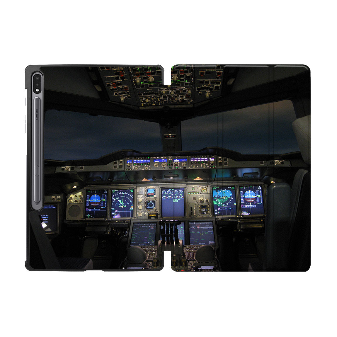 Airbus A380 Cockpit Designed Samsung Tablet Cases