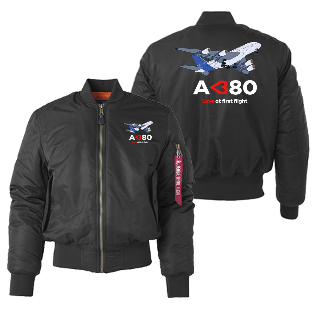 Airbus A380 Love at first flight Designed "Women" Bomber Jackets