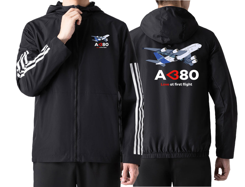 Airbus A380 Love at first flight Designed Windbreaker Jackets