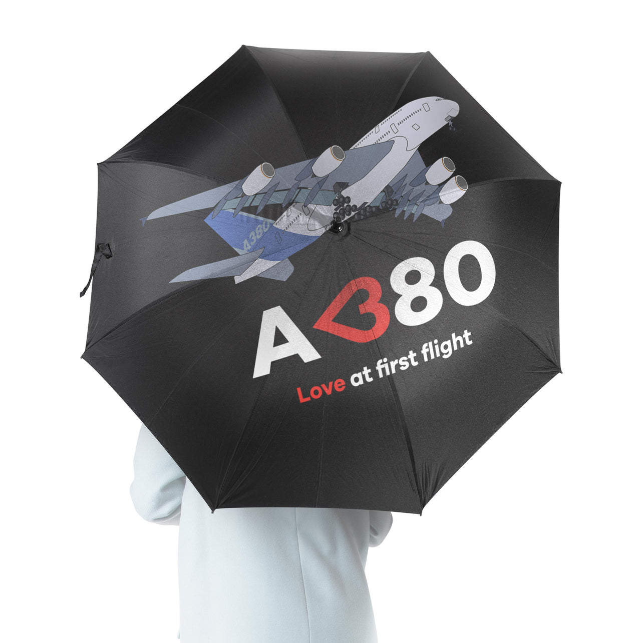Airbus A380 Love at first flight Designed Umbrella