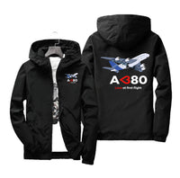 Thumbnail for Airbus A380 Love at first flight Designed Windbreaker Jackets