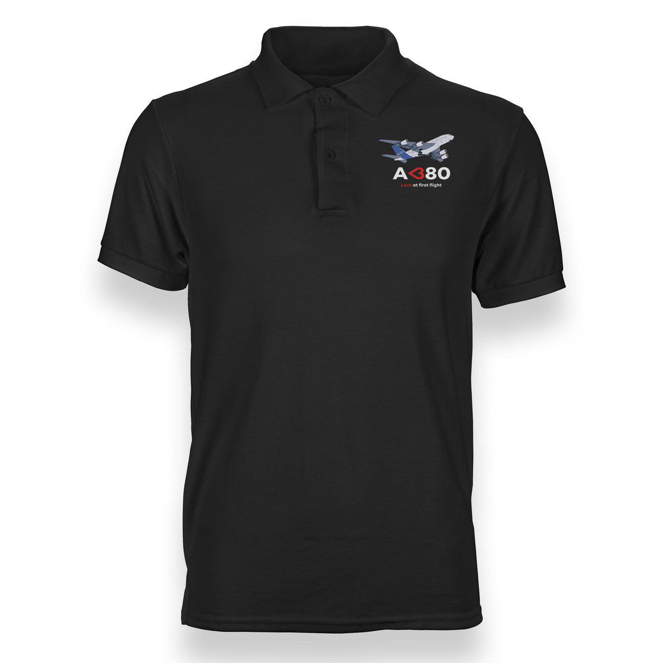 Airbus A380 Love at first flight Designed Polo T-Shirts