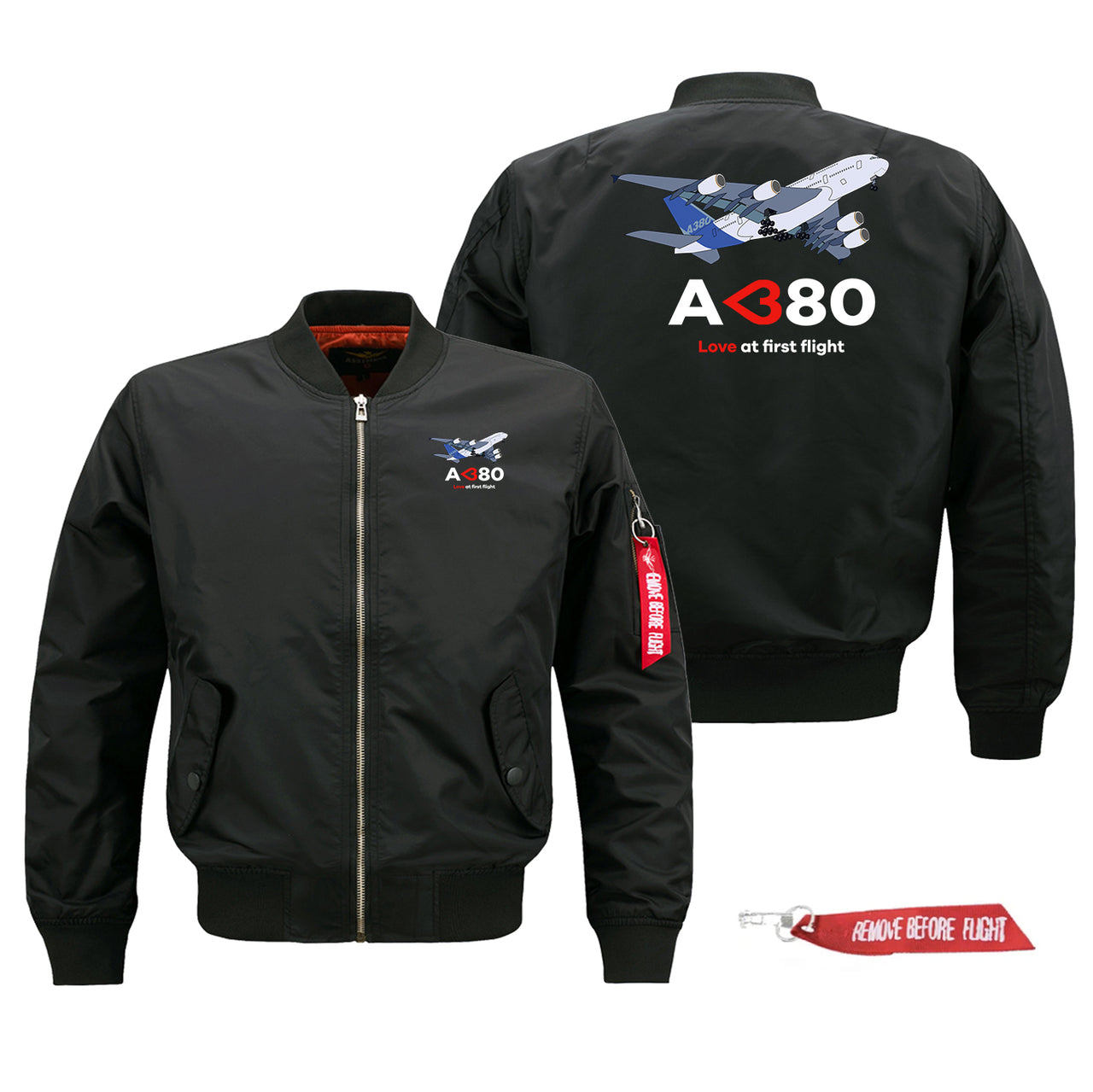 Airbus A380 Love at first flight Designed Pilot Jackets (Customizable)