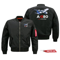 Thumbnail for Airbus A380 Love at first flight Designed Pilot Jackets (Customizable)