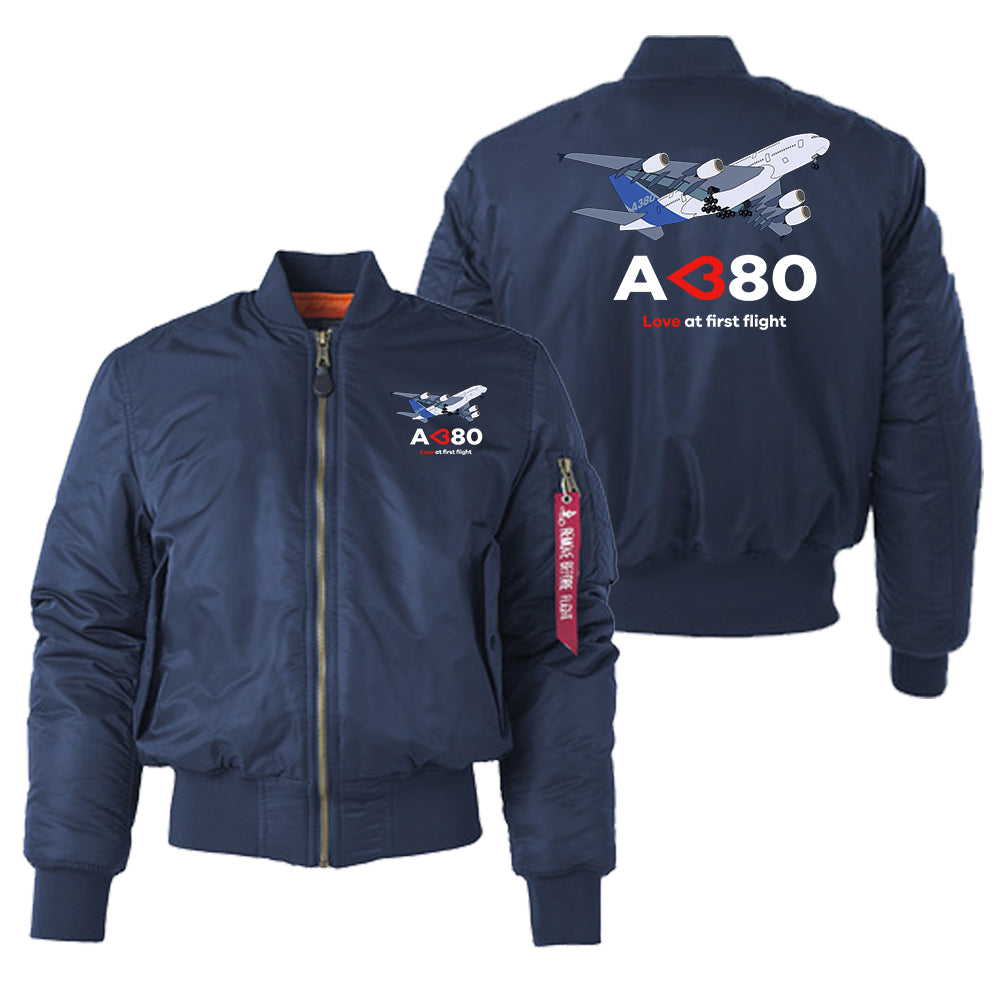 Airbus A380 Love at first flight Designed "Women" Bomber Jackets