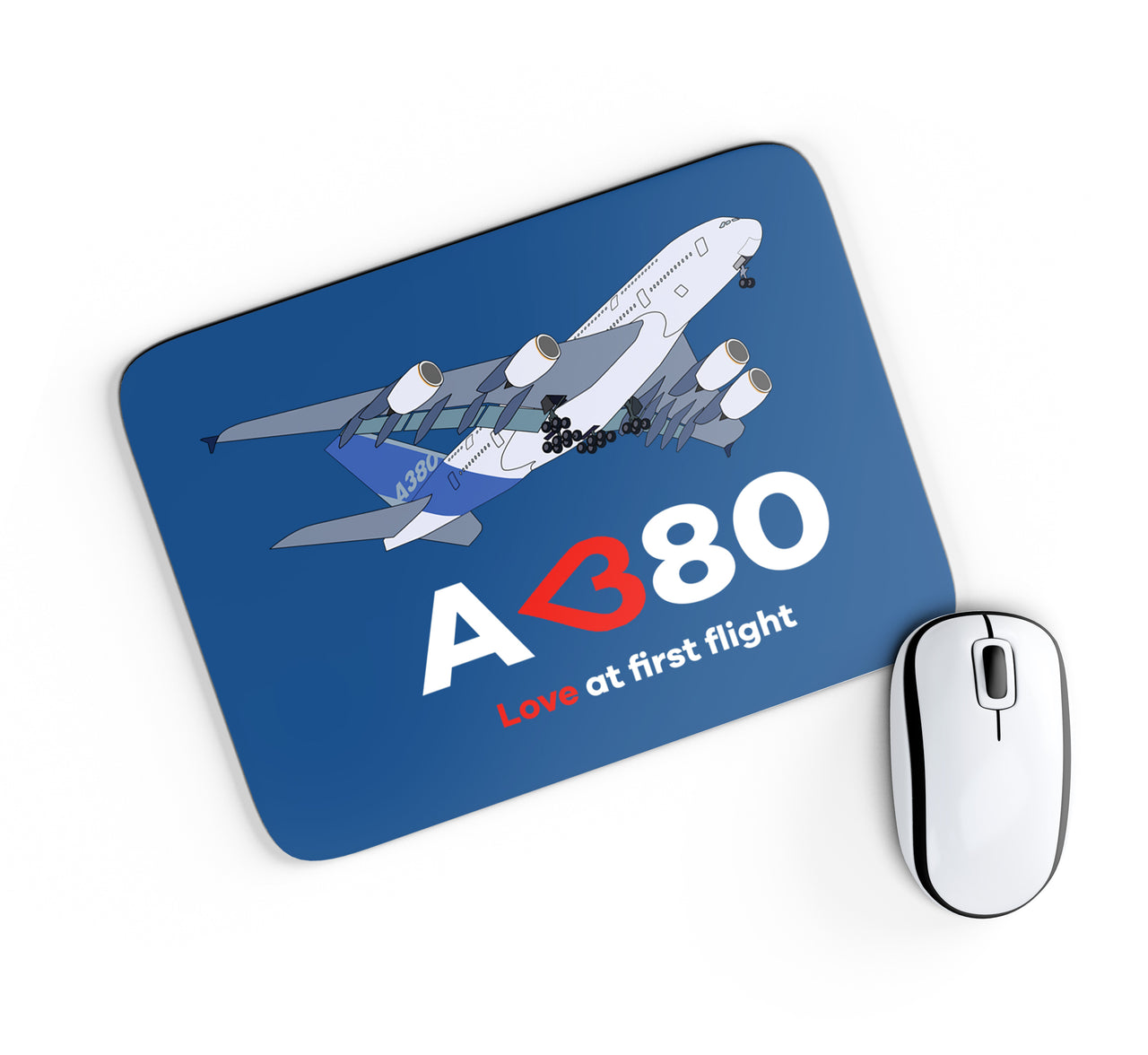 Airbus A380 Love at first flight Designed Mouse Pads
