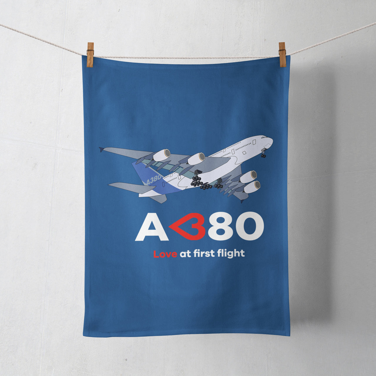Airbus A380 Love at first flight Designed Towels