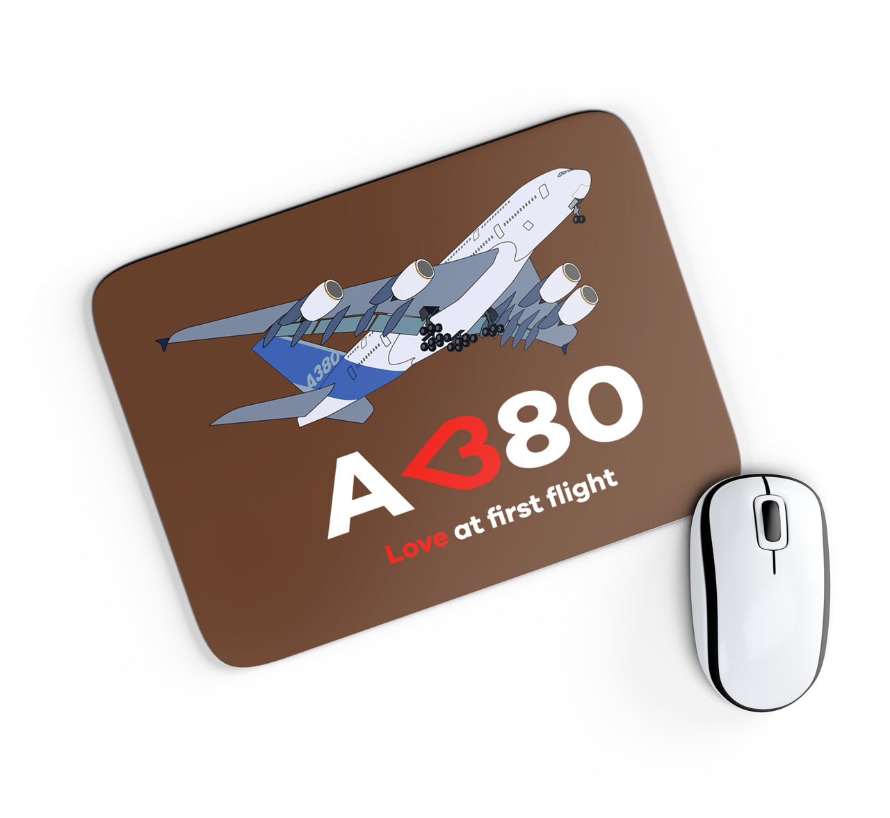 Airbus A380 Love at first flight Designed Mouse Pads