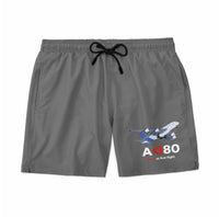 Thumbnail for Airbus A380 Love at first flight Designed Swim Trunks & Shorts