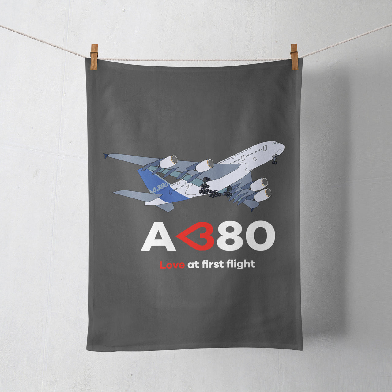 Airbus A380 Love at first flight Designed Towels