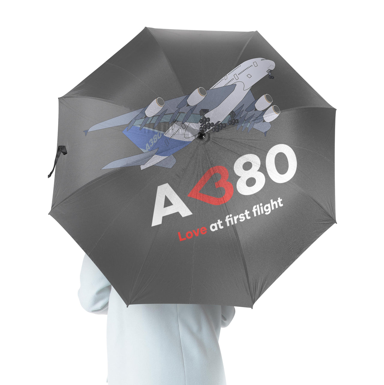 Airbus A380 Love at first flight Designed Umbrella