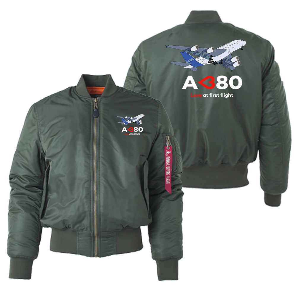 Airbus A380 Love at first flight Designed "Women" Bomber Jackets