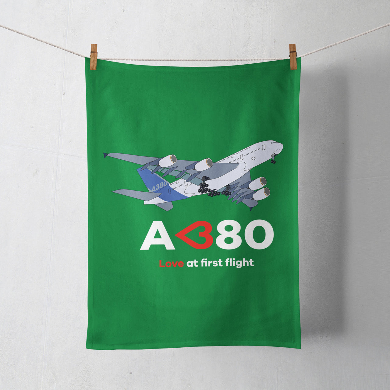 Airbus A380 Love at first flight Designed Towels