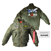 Thumbnail for Airbus A380 Love at first flight Designed Children Bomber Jackets