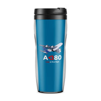 Thumbnail for Airbus A380 Love at first flight Designed Plastic Travel Mugs