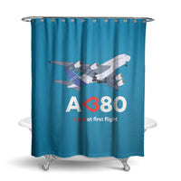 Thumbnail for Airbus A380 Love at first flight Designed Shower Curtains
