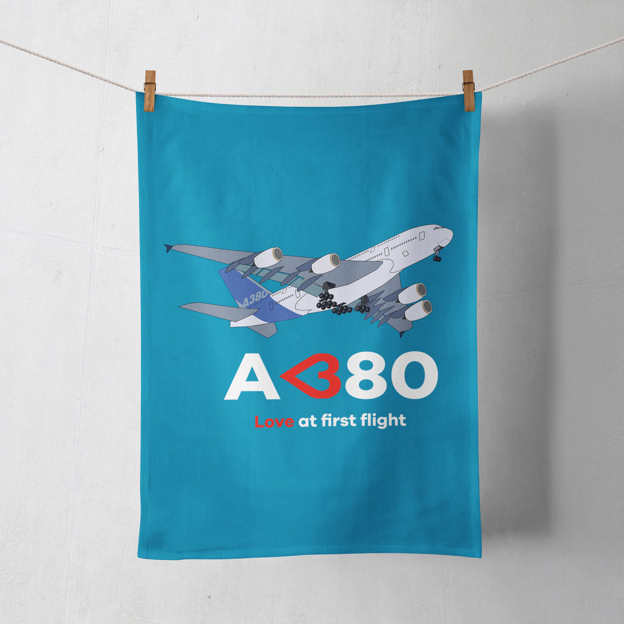 Airbus A380 Love at first flight Designed Towels
