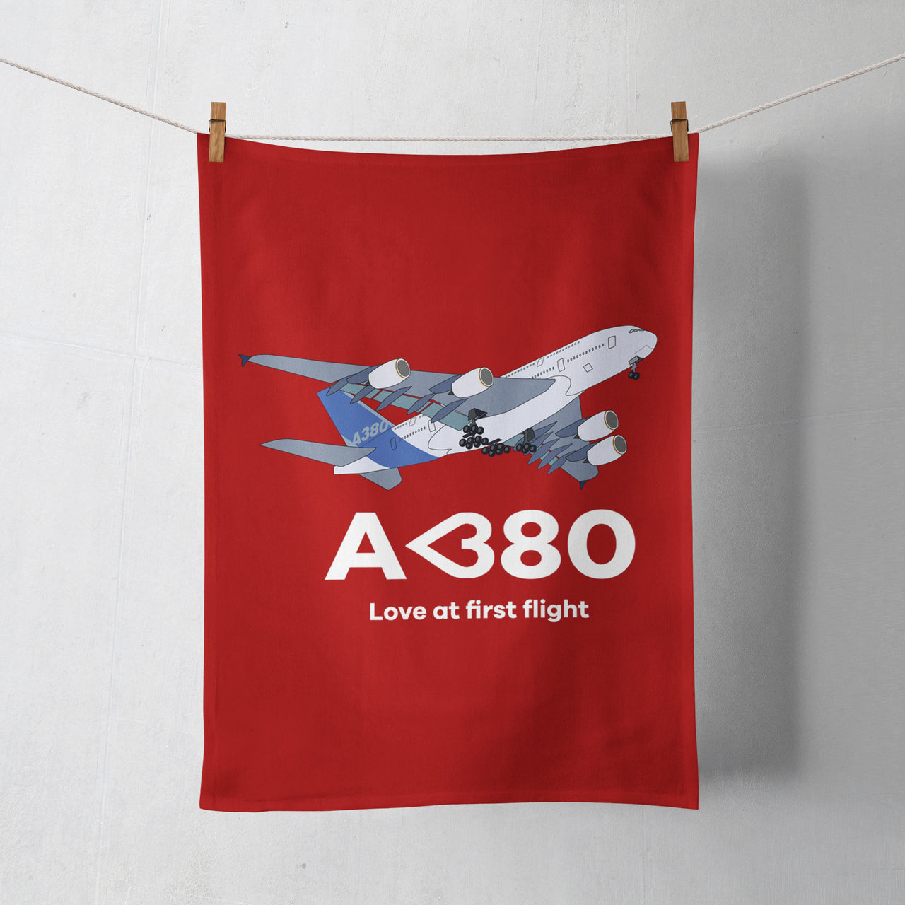 Airbus A380 Love at first flight Designed Towels