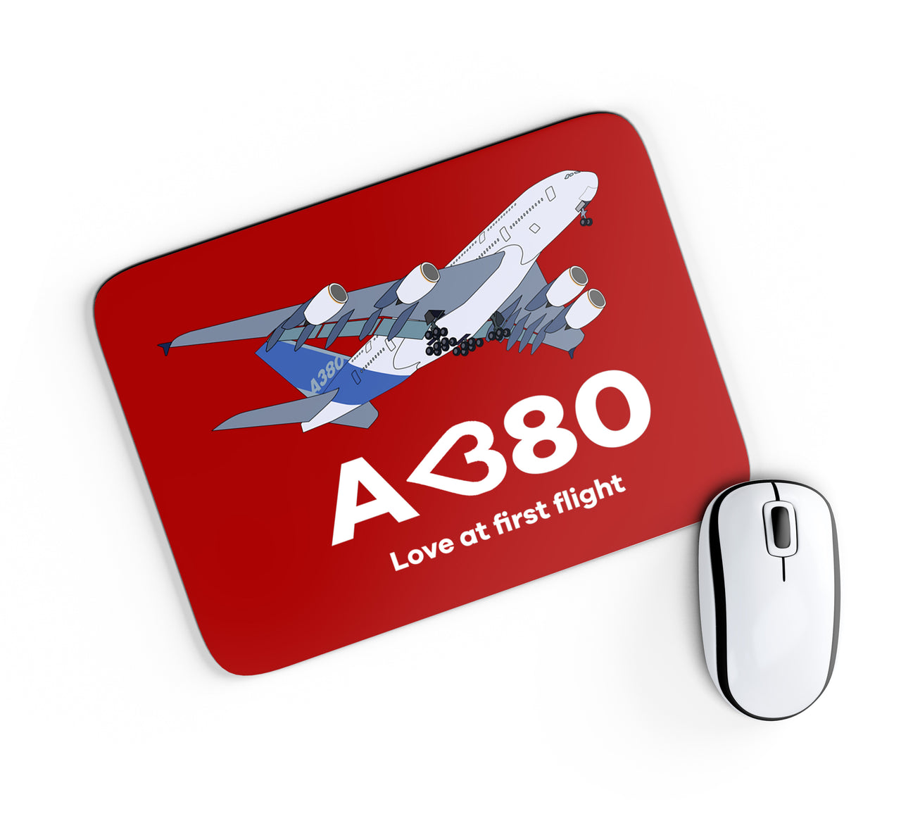 Airbus A380 Love at first flight Designed Mouse Pads