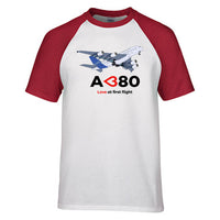 Thumbnail for Airbus A380 Love at first flight Designed Raglan T-Shirts