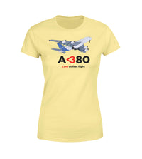 Thumbnail for Airbus A380 Love at first flight Designed Women T-Shirts