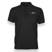 Thumbnail for Airbus A380 Silhouette Designed Polo T-Shirts