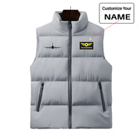 Thumbnail for Airbus A380 Silhouette Designed Puffy Vests