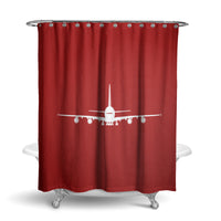 Thumbnail for Airbus A380 Silhouette Designed Shower Curtains