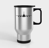 Thumbnail for Airbus A380 Silhouette Designed Travel Mugs (With Holder)