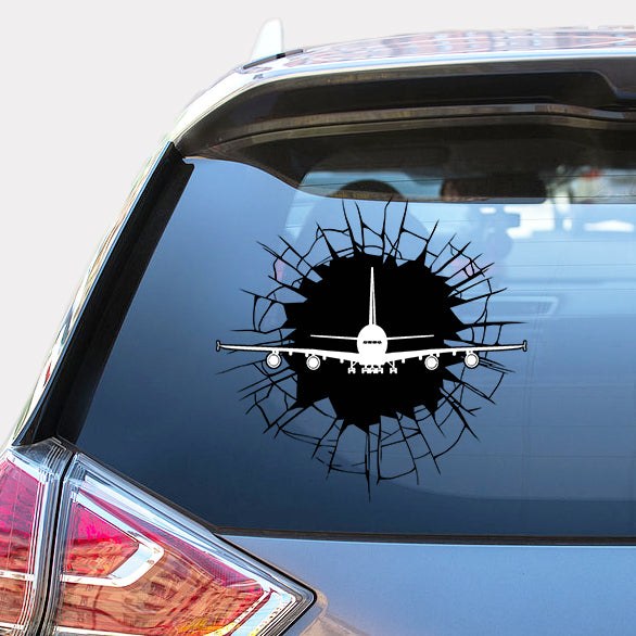 Airbus A380 Silhouette Designed Car Sticker