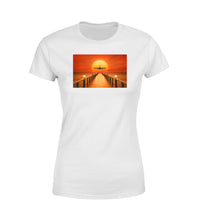 Thumbnail for Airbus A380 Towards Sunset Designed Women T-Shirts
