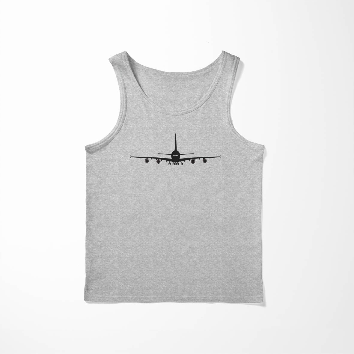 Airbus A380 Silhouette Designed Tank Tops