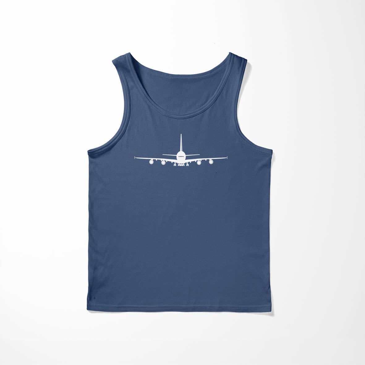 Airbus A380 Silhouette Designed Tank Tops