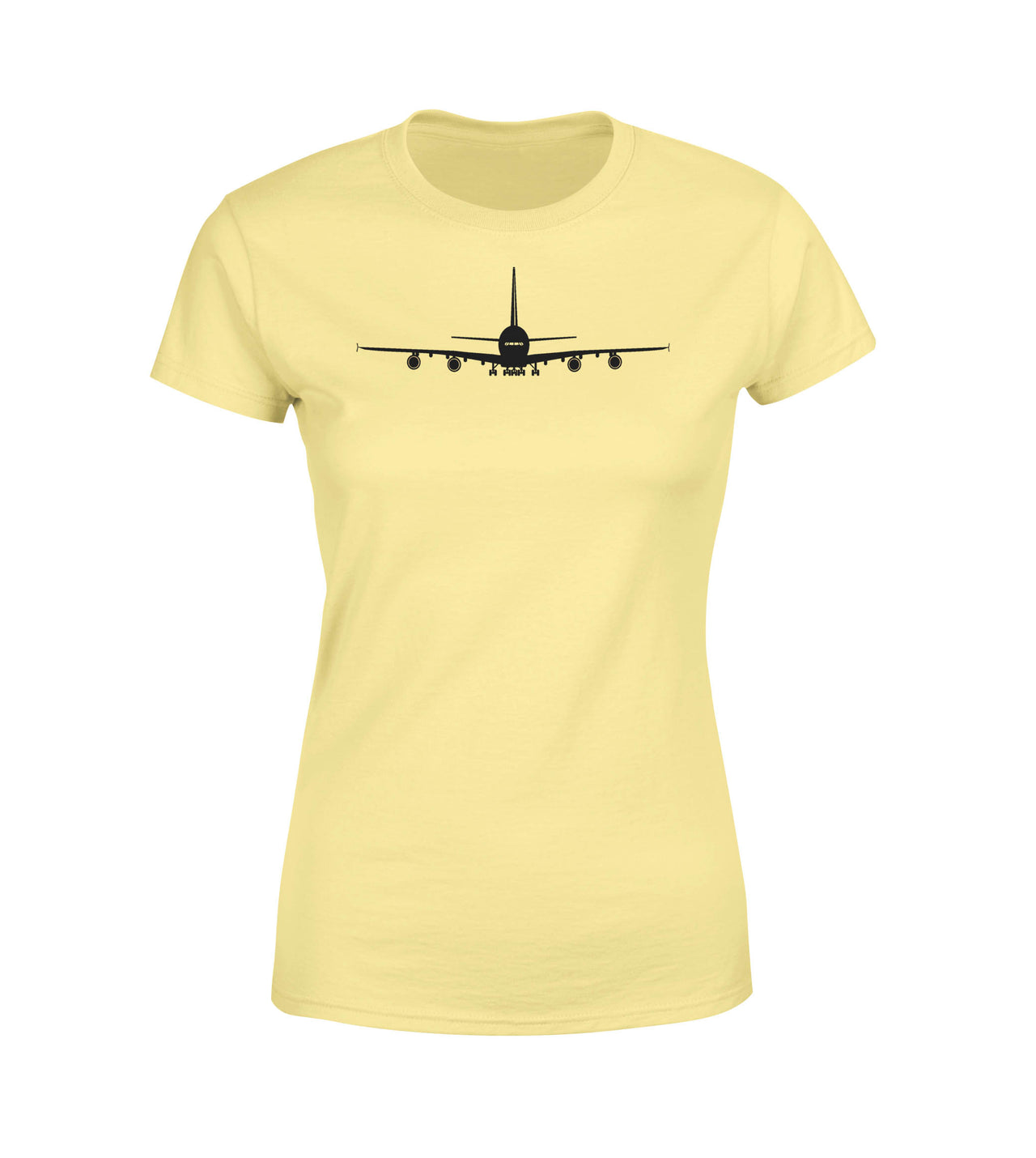 Airbus A380 Silhouette Designed Women T-Shirts