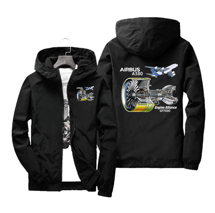 Airbus A380 & GP7000 Engine Designed Windbreaker Jackets