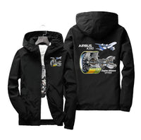 Thumbnail for Airbus A380 & GP7000 Engine Designed Windbreaker Jackets