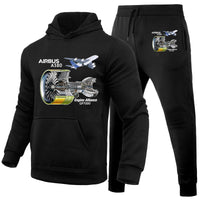 Thumbnail for Airbus A380 & GP7000 Engine Designed Hoodies & Sweatpants Set