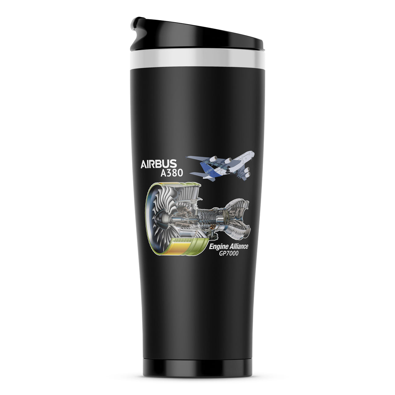 Airbus A380 & GP7000 Engine Designed Stainless Steel Travel Mugs