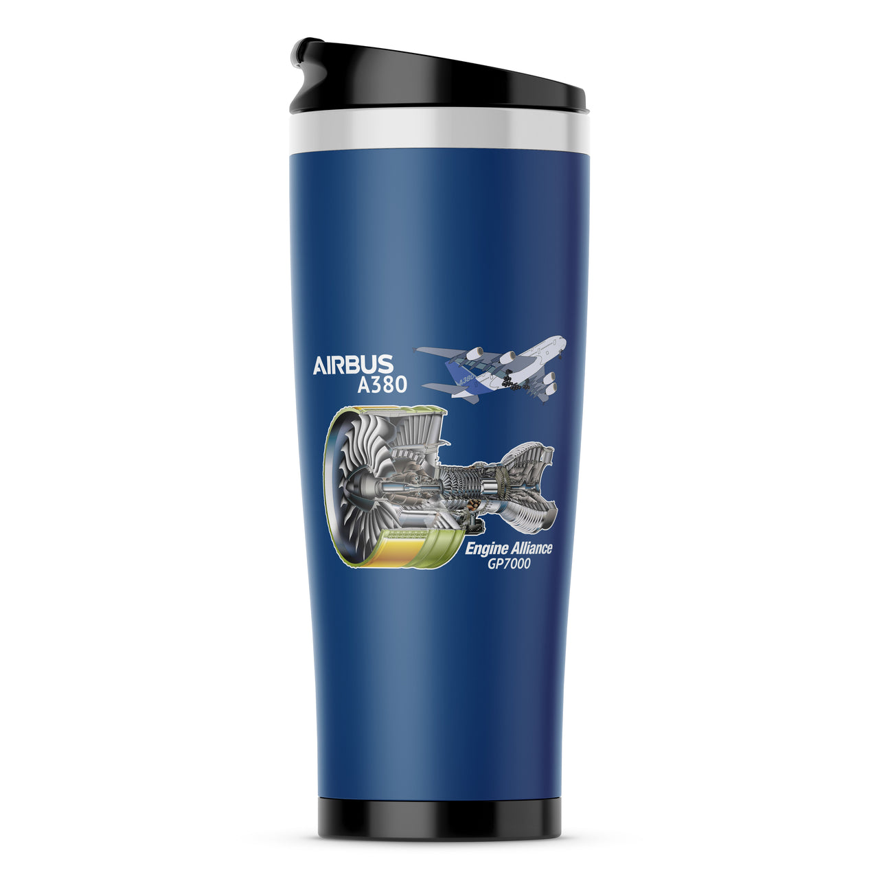 Airbus A380 & GP7000 Engine Designed Stainless Steel Travel Mugs