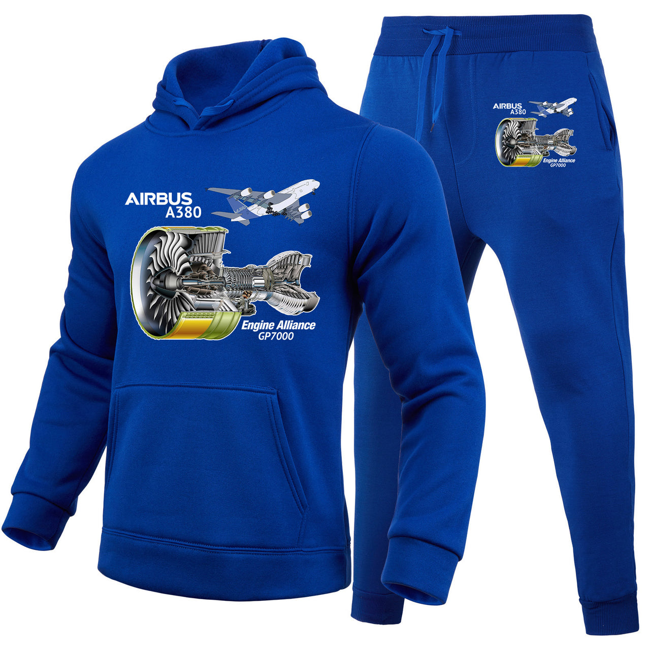 Airbus A380 & GP7000 Engine Designed Hoodies & Sweatpants Set
