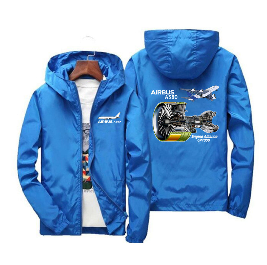 Airbus A380 & GP7000 Engine Designed Windbreaker Jackets