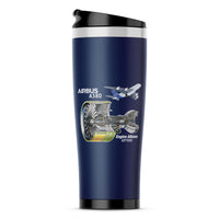 Thumbnail for Airbus A380 & GP7000 Engine Designed Stainless Steel Travel Mugs